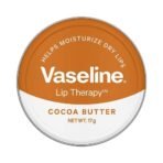 Vaseline Lip Tins Cocoa Butter, 17G|Infused With Cocoa Butter For Hydration & Glossy Shine, Transparent - Fast UK Delivery