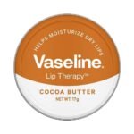 Vaseline Lip Tins Cocoa Butter, 17G|Infused With Cocoa Butter For Hydration & Glossy Shine, Transparent - Fast UK Delivery