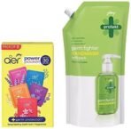 Godrej Aer Power Pocket | Assorted Pack of 5 (50g) & Godrej Protekt masterchef's Handwash Refill, Lime - 750ml, 99.9% Germ Protection, With Glycerin - Fast UK Delivery - Image 2