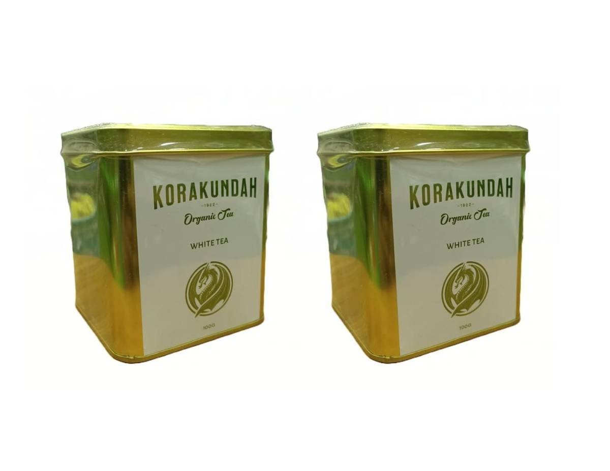 uk51YLBPxabL-1.jpg Korakundah Organic White Tea 100 g (Pack Of 2) Since 1922-Very Special Kind Of Tea - Fast UK Delivery - Image 1