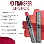 Fashion Colour Kiss Lip No Transfer Lipstick, Waterproof, Smudgeproof, Long Lasting Combo (Warm Pink & Fuscous) - Fast UK Delivery - Image 7