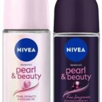 Nivea Women Deodorant Roll On, Pearl & Beauty Fine Fragrance For Fragrant Smooth & Beautiful Underarm Skin, 50ml&NIVEA Deodorant Roll On, Pearl & Beauty For Women 50ml - Fast UK Delivery