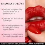 Just Herbs Fill & Define Lip Liner with Shea Butter and Coconut Oil Transfer Proof Long Lasting Creamy Matte Finish Lip Liner - Fast UK Delivery - Image 5