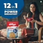 Kellogg's Muesli 0% Added Sugar 500 G | 12-In-1 Power Breakfast | India's No. 1 Muesli - Fast UK Delivery - Image 4