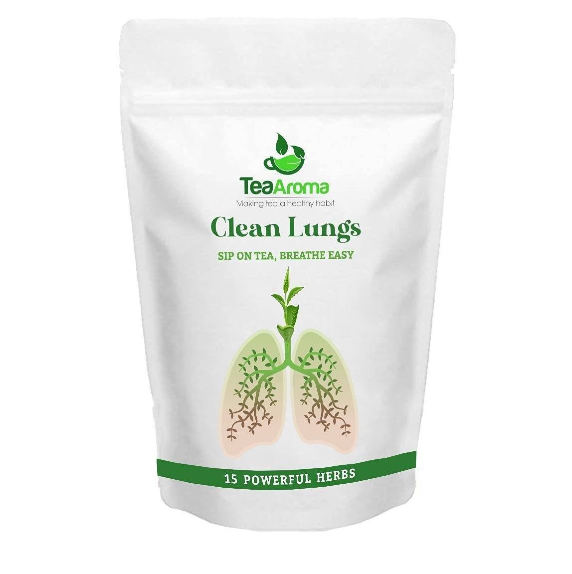 uk51YoyZYJKLS-1-1.jpg Tea Aroma Clean Lungs Tea | Mullein Leaf Herbal Tea for Detox & Respiratory Health | 50g Organic, Natural Formulation - Fast UK Delivery - Image 1