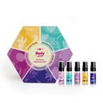 Plum BodyLovin' Liquid Perfume Discovery Set, 5x5ml Perfumes- Vanilla Vibes, Hawaiian Rumba, Orchid-You-Not, Everythin' Plum & Smokin' Vanilla, Long Lasting, Perfect Rakhi Gift Set For Sisters & Women - Fast UK Delivery