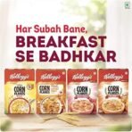 Kellogg's Corn Flakes Real Almond Honey 650g | High in Iron, Vitamin B1, B2, B3, B6 & C | Naturally Cholesterol Free | Corn Flakes, Breakfast Cereal (Pack of 2) - Fast UK Delivery - Image 7