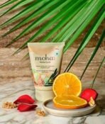 moha: Herbal Scrub (100 GM) | Face Scrub | Blend Of Walnut, Orange Peel & Oilve Oil for Skin Brightening, Exfoliate Face, For All Skin Type (Pack Of 1) - Fast UK Delivery - Image 3