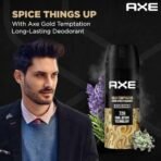 Axe Gold Temptation Long Lasting Deodorant Bodyspray For Men 150 ml, Pack of 4 - Fast UK Delivery - Image 6
