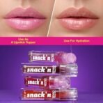 SWISS BEAUTY Craze Snack'N Nourishing Lip Oil | With Vitamin E And Hyaluronic Acid | Gives Glass -Like Shine | Shade- Apple Tart, 4.5Ml, Pink - Fast UK Delivery - Image 6