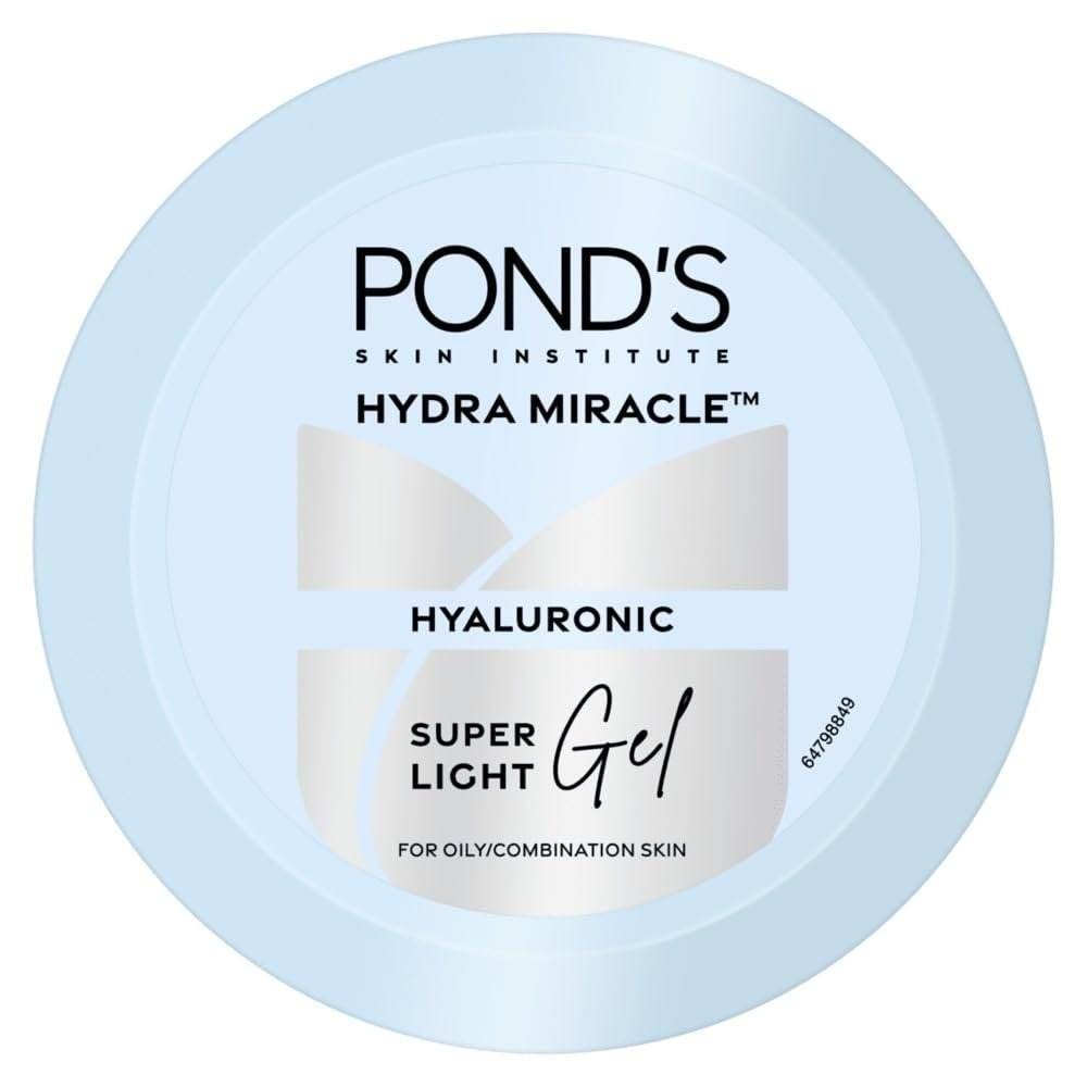 uk51ZUotHk9EL-1-1.jpg POND'S Super Light Gel Oil Free Face Moisturizer 300 g | With Hyaluronic Acid & Vitamin E for Fresh Glowing Skin & 48 hr Hydration - Daily Use - Fast UK Delivery - Image 1