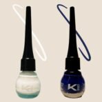 KINDED Eye Liner Liquid Waterproof Smudgeproof Longlasting Insta Bold Look Intense Colour Pigments Quick Drying Eyeliner Combo (5 ml each, Matte Finish, Royal Blue & White Pearl) - Fast UK Delivery