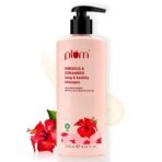 Plum Hibiscus & Ceramides Shampoo for Hair Growth | Provides Silky, Smooth & Long Hair | Repair Split End | Paraben Free shampoo for Women & Men | for All Hair Types | Safe for Daily Use | 250ml - Fast UK Delivery