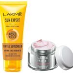 LAKME Sun Expert Tinted Sunscreen For Dry Skin Type 50 Spf, 100 G & Absolute Perfect Radiance Brightening Day CreMe (Cream) With Niacinamide & Micro Crystals 50G Pack of 2 - Fast UK Delivery