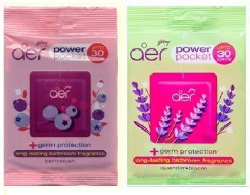 uk51ZlUzVlNdL-1-1.jpg Godrej Aer Pocket Berry Rush, Lavender Bloom (Packof2) - Fast UK Delivery - Image 1