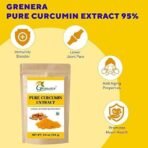 Grenera Pure Curcumin Extract Powder (Superior Turmeric Extract, 95% Curcuminoids) Immune & Joint Support, 100 grams - Image 5