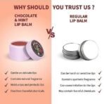 Ayouthveda Chocolate & Mint Lip Balm For Men & Women| A Nourishing Lip Balm with Vitamin E, Almond & Olive Oil | Heals Cracked & Undernourished Lips| Moisturizer For Chapped And Dry Lips|(10gm) - Fast UK Delivery - Image 7