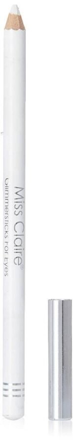 Miss Claire Glimmersticks for Eyes (E-14 Pearl White, Satin Finish, 1.8 g) - Fast UK Delivery