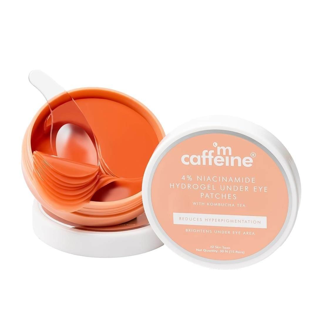 uk51ZrzsfZUDL-1-1.jpg mCaffeine Cooling Under Eye Serum Patch for Brightness | Reduces Pigmentation with 4% Niacinamide & Kombucha Tea | Under Eye Patch Mask | Instantly Hydrates, Cools & De-Puffs - 15 Pairs - Fast UK Delivery - Image 1
