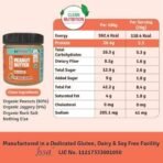 Jus' Amazin Classic Organic Peanut Butter (Creamy) with Jaggery (200g) | Yummy Clean Nutrition - 26% Protein | No Refined Sugar/Hydrogenated Fats/ Emulsifiers | 100% Organic Ingredients, 0% Chemicals - Fast UK Delivery - Image 4