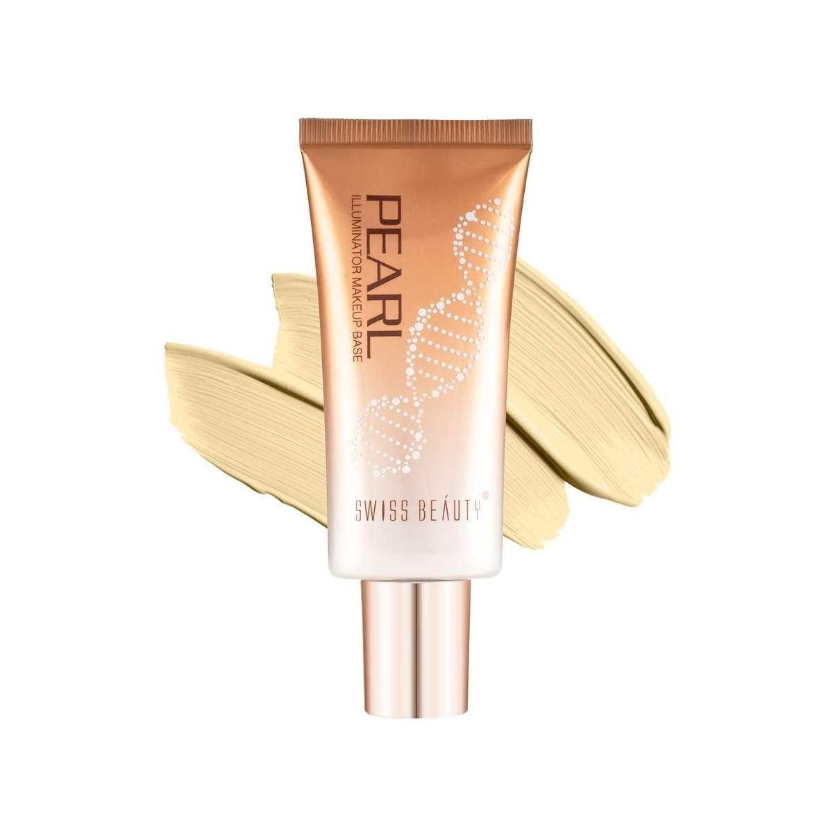 uk51a7GDGdB6L-1-1.jpg Swiss Beauty Foundation Pearl Illuminator Liquid Highlighter With Radiance Finish | Waterproof, Easily Blendable Illuminator For Face Makeup | Shade -01, 35Gm | - Fast UK Delivery - Image 1