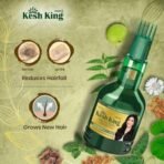 Kesh King Ayurvedic Oil for Hair Fall Control | Reduces Hairfall and Supports New Hair Growth | 21 Ayurvedic Herbs | 300ml - Fast UK Delivery - Image 4