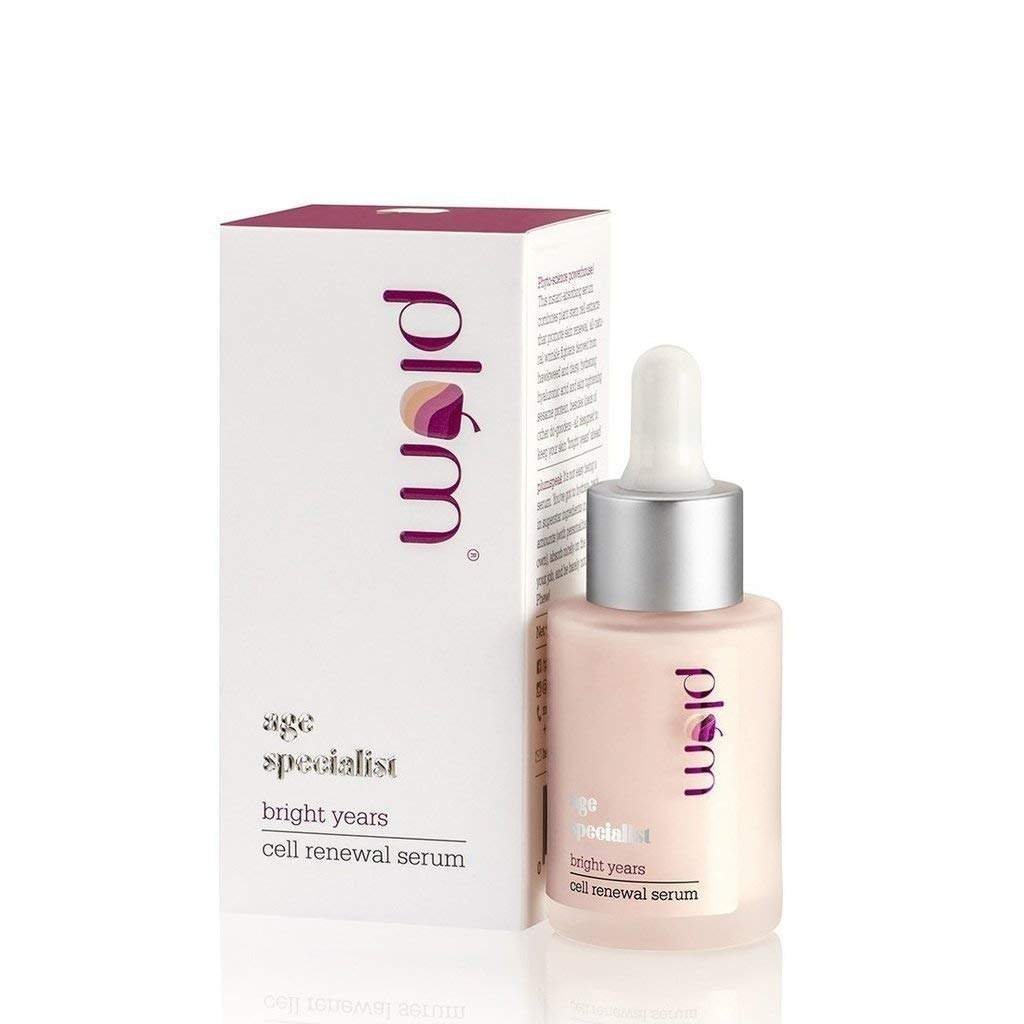 uk51aFiND61mL-1-1.jpg Plum Bright Years Cell Renewal Serum| Ultra-hydrating Serum | For All Skin Types | 100% Vegan, Cruelty Free | 30ml - Fast UK Delivery - Image 1