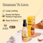 Plum BodyLovin' Smokin' Vanilla Body Mist | Long Lasting Spicy Vanilla Fragrance For Women & Men With Honeysuckle, Musk & Vanilla | High On Fun | Travel-Friendly Perfume Body Spray 150 ml - Fast UK Delivery - Image 4