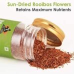 Tea Yard Rooibos Flower Tea Low Caffeine |Natural Flavoured Beverage | Decaf Herbal Tea, Refreshment Drink, Healthy Tisane in Pet Jar (70g) - Fast UK Delivery - Image 6