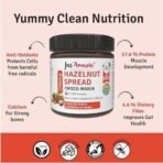 Jus' Amazin Creamy Hazelnut Spread - Choco Mania (200g) | 80% Nuts & 75% less sugar | No Emulsifiers/Hydrogenated Fats (0% Chemicals)| No Refined Sugar | Plant Based, Vegan | Chocolate Spread - Fast UK Delivery - Image 3