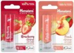 Himalaya Peach Shine Lip Care & Herbals Strawberry Shine Lip Care Combo, Pack Of 1, Multicolor - Fast UK Delivery - Image 2