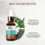 Just Herbs Ayurvedic Beard Oil for Growing Beard Faster with Bhringraj and Rosemary 30 ml - Fast UK Delivery - Image 6