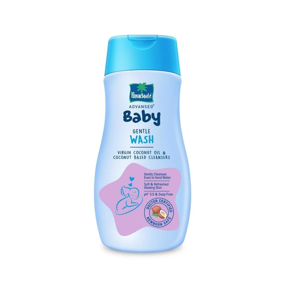 uk51b7dud1vAL-1-1.jpg Parachute Advansed Baby Gentle Wash for New Born | Enriched with Virgin Coconut Oil | Gently cleanses in Hard water | Doctor certified | 200 ML - Fast UK Delivery - Image 1
