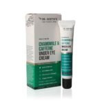 Dr. Sheth's Chamomile & 2.5% Caffeine Under Eye Cream | Reduces Fine Lines, Wrinkles & Puffiness | 0.1% Bakuchiol & Algae Extract for Dark Circles For Women & Men | Daily use anti aging cream -15g - Fast UK Delivery