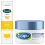 Cetaphil Combination Skin Sun Spf50 Sunscreen Very High Protection Light Gel Water Resistant Vitamin E 50Ml Pack Of 1 Optimal Hydration Replenishing Night Cream 50g - Fast UK Delivery