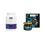 Kapiva Him Foods Plant Protein - Chocolate 26g Protein Per Scoop Post-workout Recovery Protein Shake Isolate Protein (1kg) & Kapiva Shilajit Gold Resin - 20g Contains 24 Carat Gold 100% Ayurvedic - Fast UK Delivery