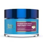 Blue Nectar Ayurvedic Anti Aging Night Cream for Men for fine lines and wrinkles | Skin Repair Plant Based Nourishment | Best Men Face Moisturizer (16 Herbs, 50g)