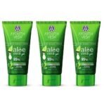 Ayouthveda Aloe Vera Gel 150 gm for Face, Body & Hair | Aloe Vera Skin/Hair Gel With Neem & Tulasi Vitamin Extracts | Calms Sunburn & Promotes Even Skin Tone (Pack Of 3; 150ml each) - Fast UK Delivery - Image 2