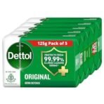Dettol Original Germ Protection Bathing Soap Bar (625gm) | Kills 99.99% germs, 125gm , Pack of 5 - Fast UK Delivery - Image 2