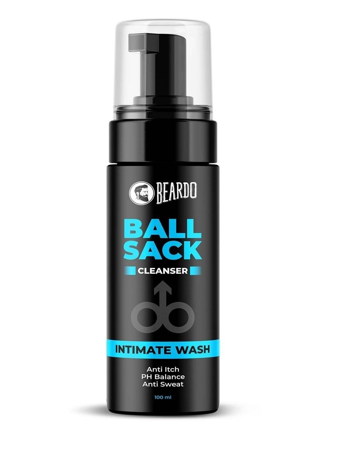 uk51beMaVwNL-1.jpg Beardo Ball Sack Intimate Wash For Men, 100ml | Prevent Odour, Itch, Sweating | No Dryness No Irritation | PH Balance Intimate Foaming Cleanser For Men - Fast UK Delivery - Image 1