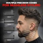 Beardo I Blade Trimmer for men | No Nicks and Cuts | Electric Shaver with powerful motor | Perfect for different beard styles for Gen Z | Multiple Length Settings - Fast UK Delivery - Image 6