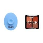 Glam 21 Silicone Face Cleanser Scrubber (Small) Little One 4-in-1 Eyeshadow Palette Ultra pigmented, Easy to blend Long Lasting Eye Make Up Kit |Little Lady-04 - Fast UK Delivery