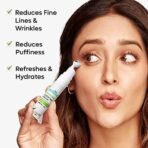 mCaffeine Fine Lines Reduction & Dark Circles Removal Duo | Enriched with Green Tea & Caffeine | Under Eye Cream & Hydrogel Under Eye Patches Combo for Women and Men | Value Pack - Fast UK Delivery - Image 5
