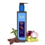 Blue Nectar Anti Dandruff and Healthy Scalp Hair Cleanser Shampoo with Bhringraj, Shikakai, Suitable for Colored Hair, Dry Frizzy Hair | Plant Based Alternate to Salicyclic Acid (10 Herbs, 200 ml) - Fast UK Delivery