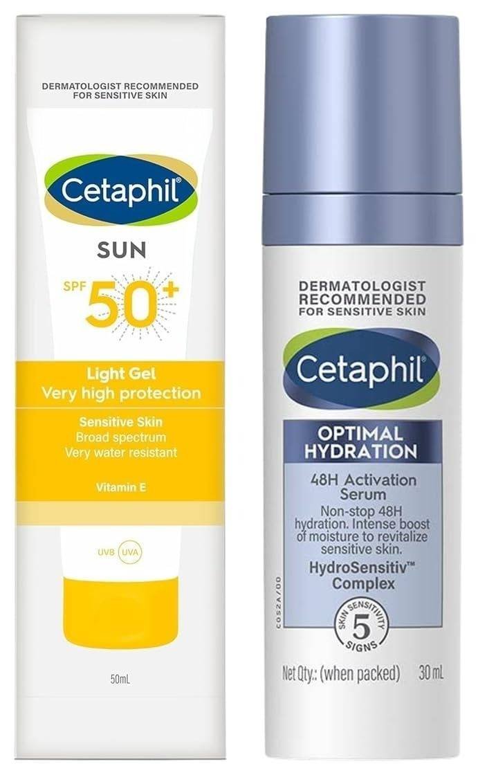uk51cKBE4M1fL-1-1.jpg Cetaphil Combination Skin Sun Spf50 Sunscreen Very High Protection Light Gel Water Resistant Vitamin E 50Ml PackOf 1 Optimal Hydration Lightweight Serum 30 ml - Fast UK Delivery - Image 1