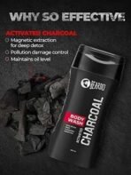 Beardo Activated Charcoal Anti-Pollution Body Wash, 200ml | Deep Pore Cleaning | Removes Dirt & Impurities | Oil Control | Cleanses & Detoxifies Deeply | For Men - Fast UK Delivery - Image 4