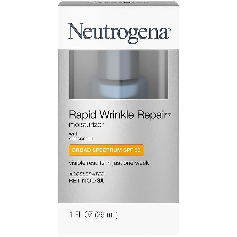 uk51cTE4DygeL-1-1.jpg Neutrogena 1 Oz Spf 30 Rapid Wrinkle Repair Moisturizer Cream (Pack Of 2) - Fast UK Delivery - Image 1