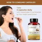 Rooted Ashwagandha Root Capsules (5% Withanolides), With Lions Mane Mushrooms |Supports Stress, Anxiety Relief, Energy & Immunity |60 Caps, 500 Mg - Fast UK Delivery - Image 5