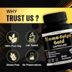 Kamasutra Gold Ayurvedic Capsules with 30ml Kamasutra Massage Oil | Natural Wellness & Vitality Booster | Original Herbal Formula - Fast UK Delivery - Image 3