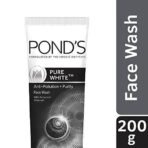Pond's Pure White Anti Pollution Activated Charcoal Face Wash, 200 g - Fast UK Delivery - Image 3